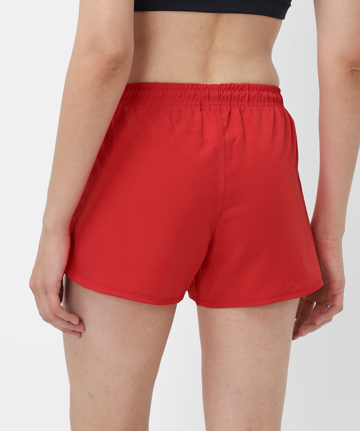 Short Feminino Fitness Básico Amarração Marisa Vermelho