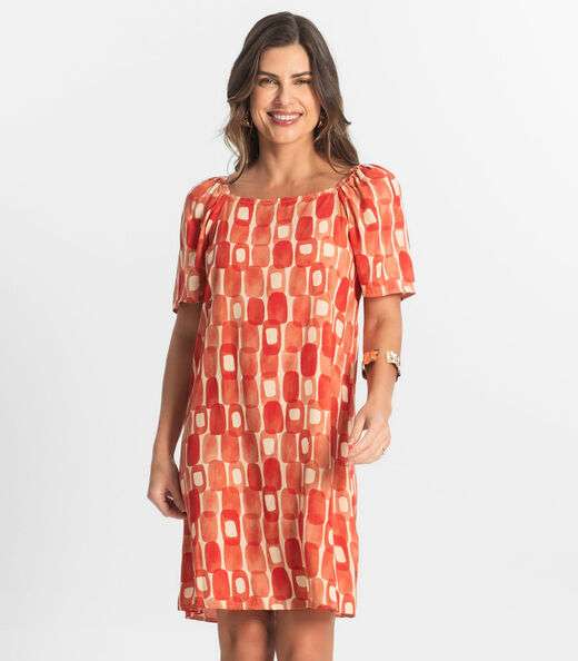 Image_Vestido Feminino Estampado Select Laranja