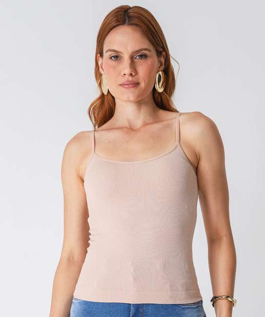 Image_Blusa Regata Feminina Canelada Sem Costura Marisa Bege