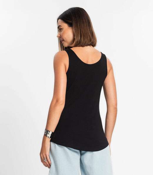 Regata Feminina Básica Rovitex Preto