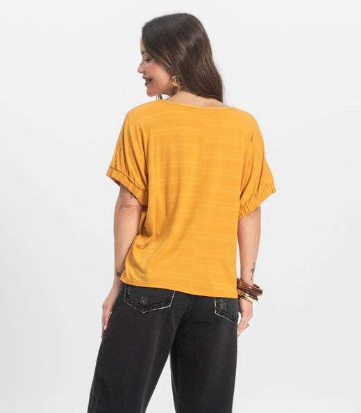 Blusa Feminina Viscose Infinita Cor Amarelo