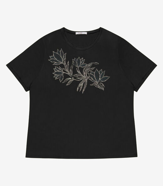 Image_Blusa Manga Curta Com Estampa Plus Secret Glam Preto