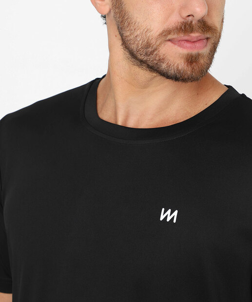 Camiseta Masculina Fitness Dry Fit MR Preto