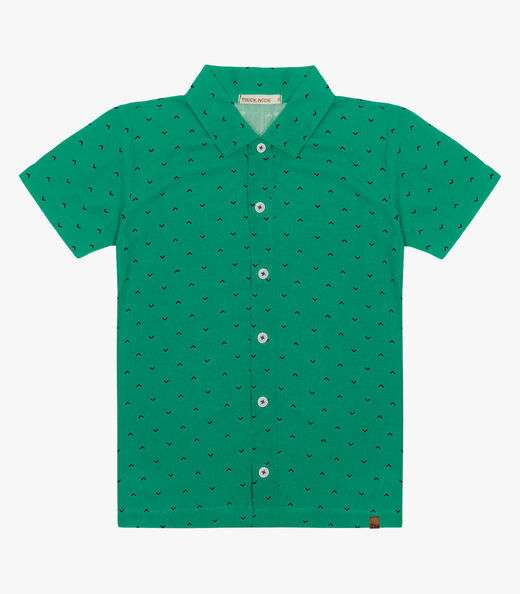 Camisa Infantil Masculina Trick Nick Verde