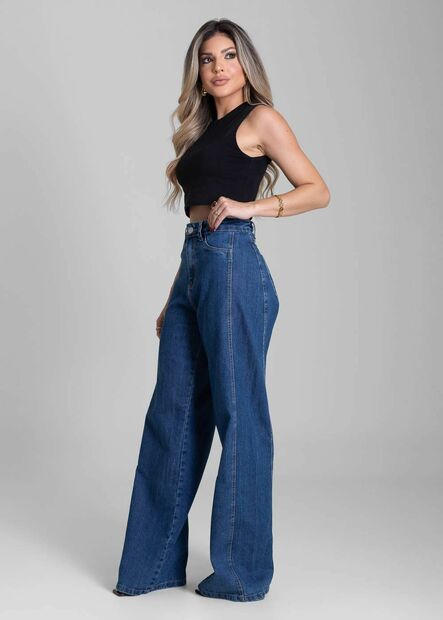 Calça Jeans Sawary Wide Leg - 282230