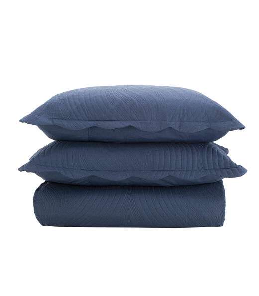 Image_Jogo De Colcha Casal Milão 150 Fios Corttex Azul