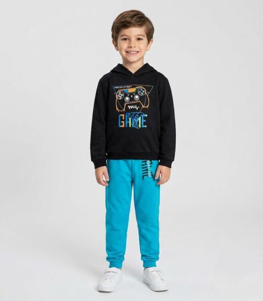 Image_Conjunto Moletom Menino Blusão E Calça Select Preto