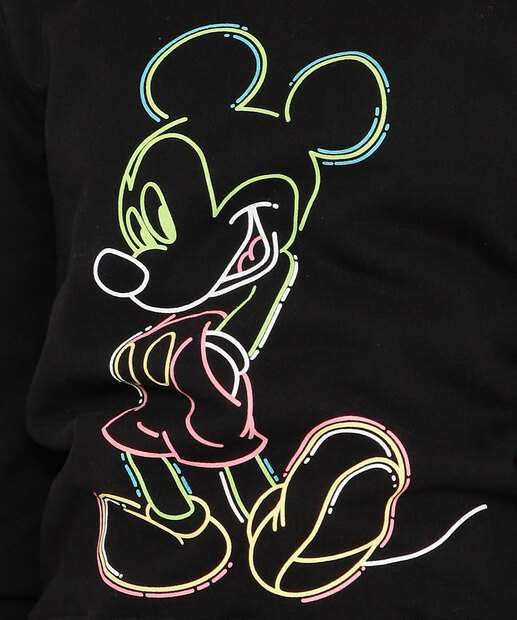 Blusão Juvenil Moletom Flanelado Mickey Disney Tam 10 a 16