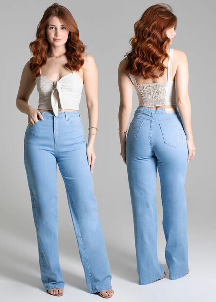 Calça Sawary Jeans Wide Leg - 278156