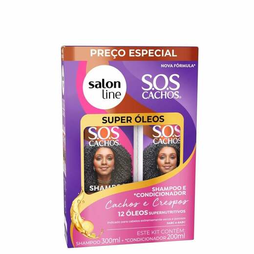 Image_Salon Line Kit Super Óleo Shampoo e Condicionador Sos Cachos