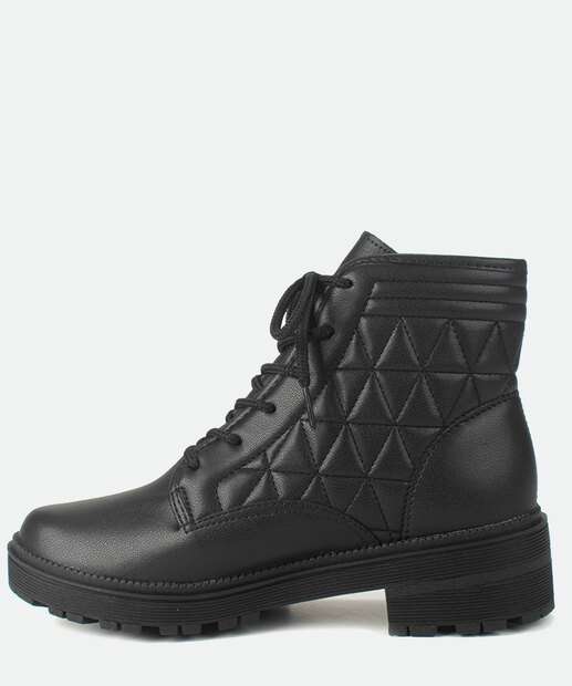 Coturno Feminino Cano Curto Matelassê Tratorado Dakota