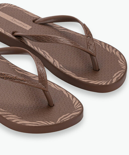 Chinelo Ipanema Feminino Day Marrom