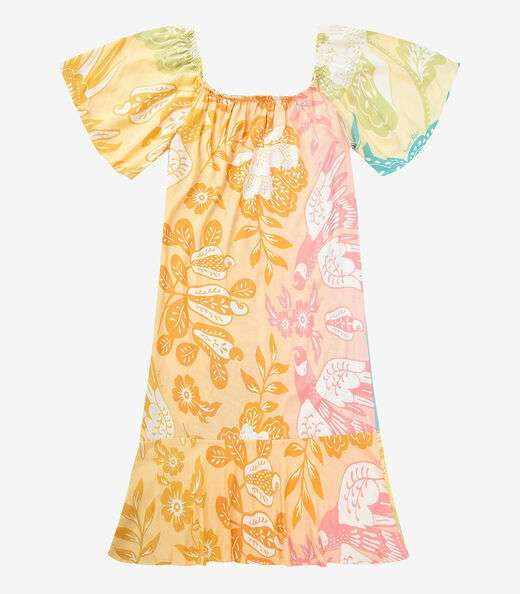 Vestido Ciganinha Infinita Cor Laranja