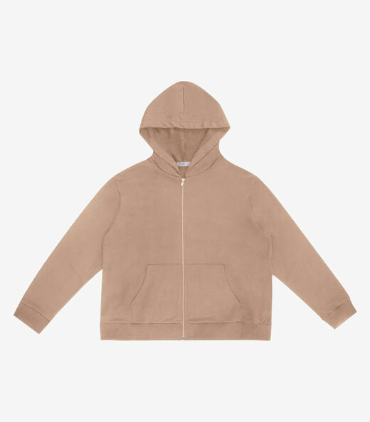 Image_Jaqueta com Capuz em Moletom Secret Glam Marrom