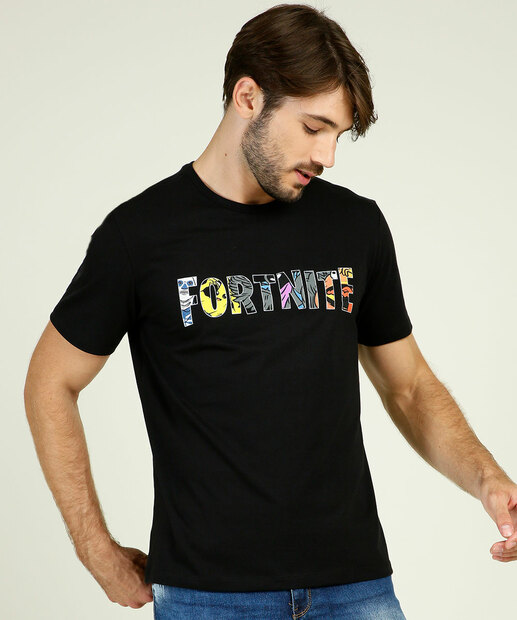Camiseta Masculina Estampa Frontal Fortnite