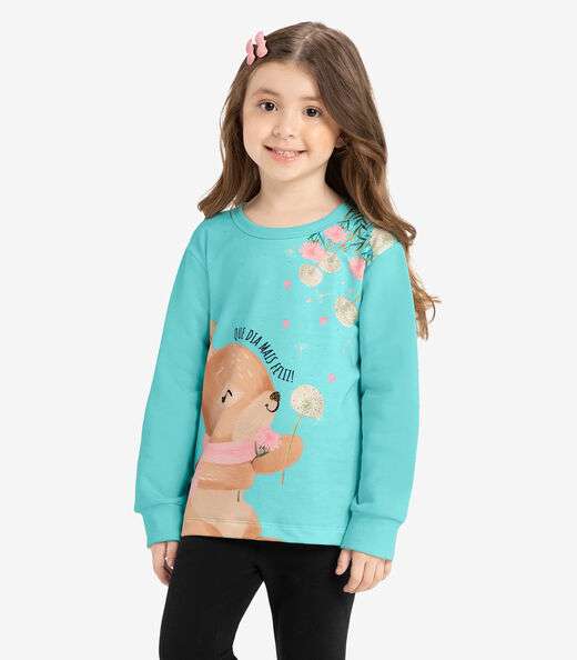 Conjunto Blusão Com Legging Rovi Kids Azul