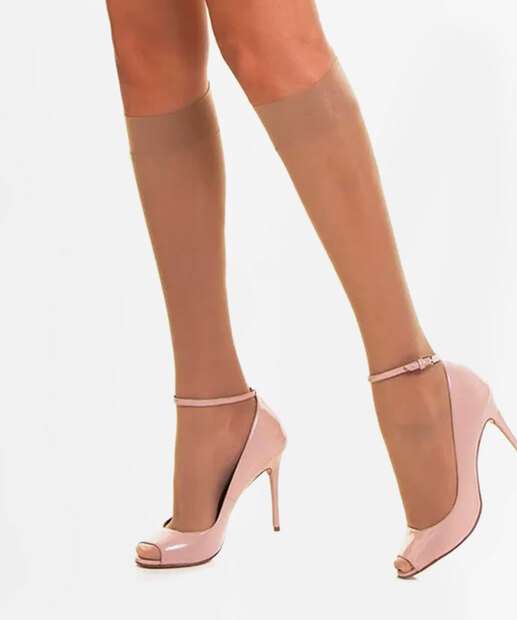 Meia feminina 3/4 Europeu Fio 20 Trifil