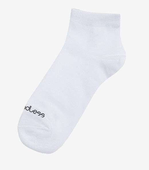 Kit 6 Pares De Meias Cano Curto Adulto Endless Branco