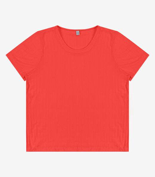 Blusa Malha Delicate Plus Infinita Cor Vermelho