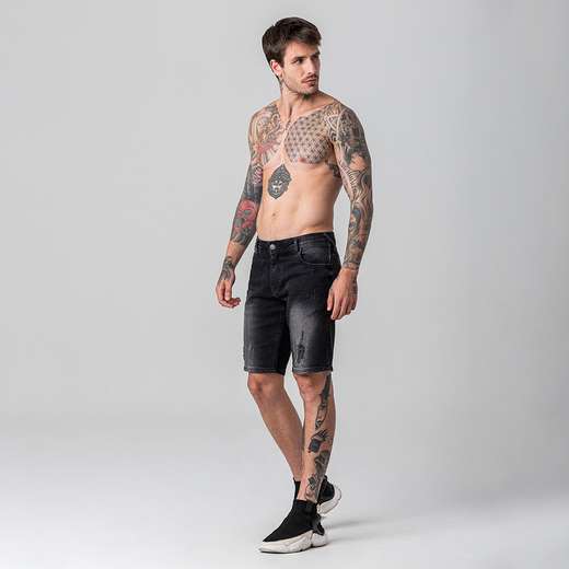 Bermuda Masculina Jeans Rock e Soda