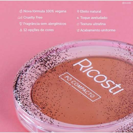 Image_Pó Compacto Vegano Cor: 07 Ricosti 10g