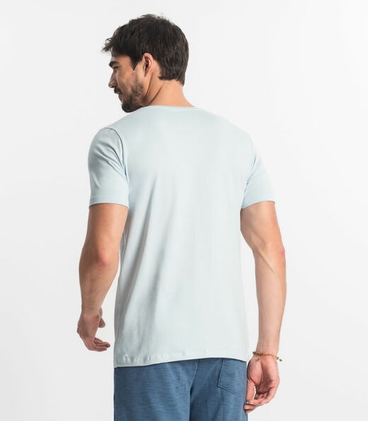 Camiseta Plus Size Masculina Diametro Azul