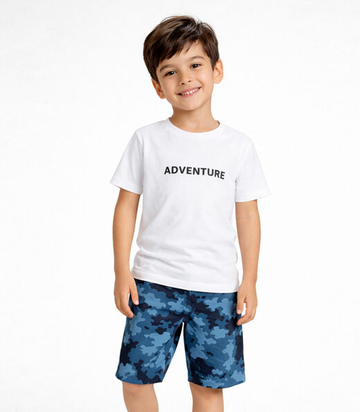 Image_Conjunto Infantil Camiseta Com Bermuda Select Branco
