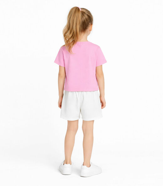 Conjunto Infantil Menina Blusa E Short Select Rosa