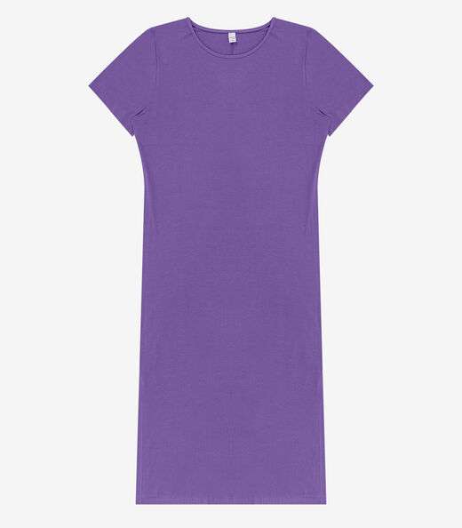Vestido Feminino Midi Plus Size Infinita Cor Roxo