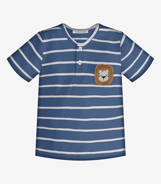 Conjunto Infantil Camiseta Com Bermuda Trick Nick Azul