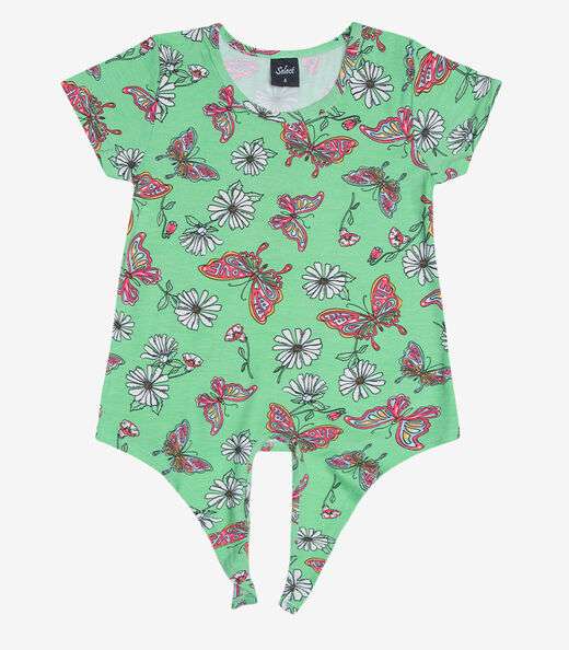 Conjunto Infantil Menina Estampado Select Verde