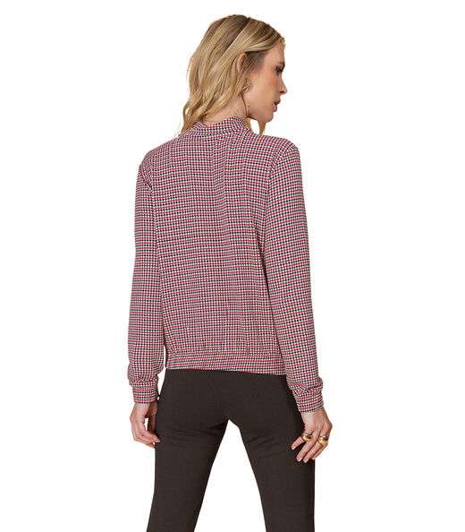 Jaqueta Estampada Feminina Rovitex Vermelho