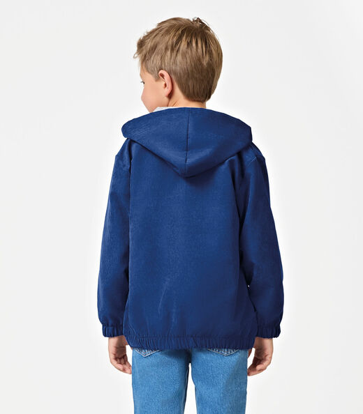 Jaqueta Com Capuz Infantil Masculino Trick Nick Azul