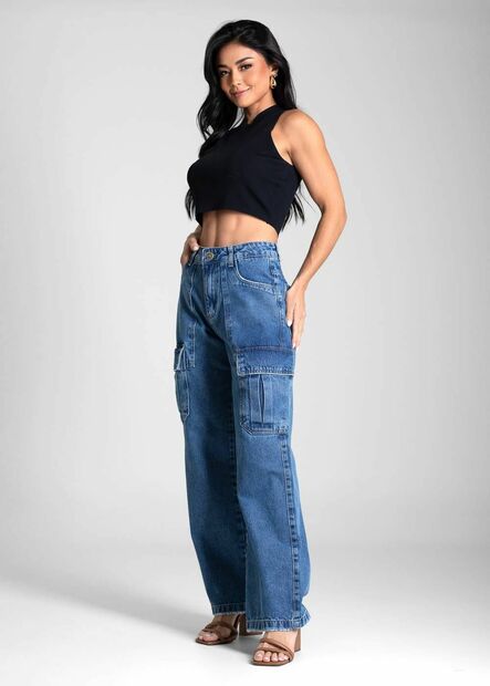 Calça Jeans Sawary Wide Leg - 282010