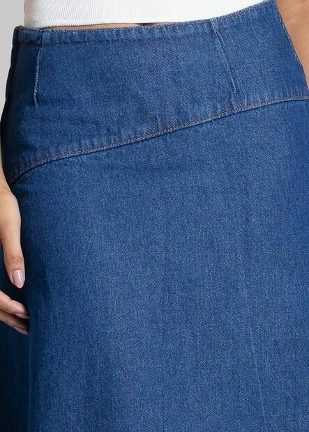 Saia Jeans Sawary Midi - 282529