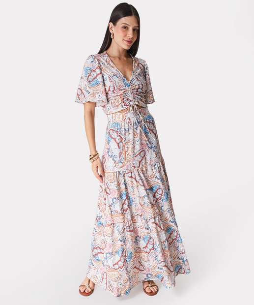 Image_Saia Longa Feminina Estampa Paisley Marisa Bege