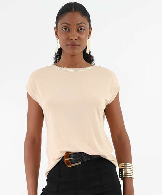 Image_Blusa Feminina Gola Redonda Manga Curta Marisa