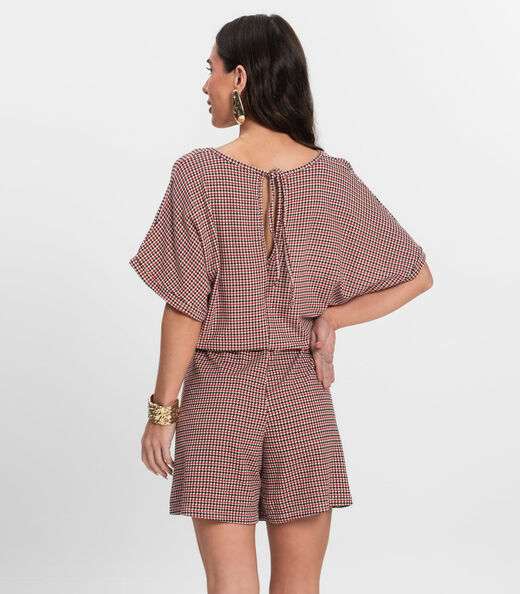 Macaquinho Feminino Infinita Cor Vermelho