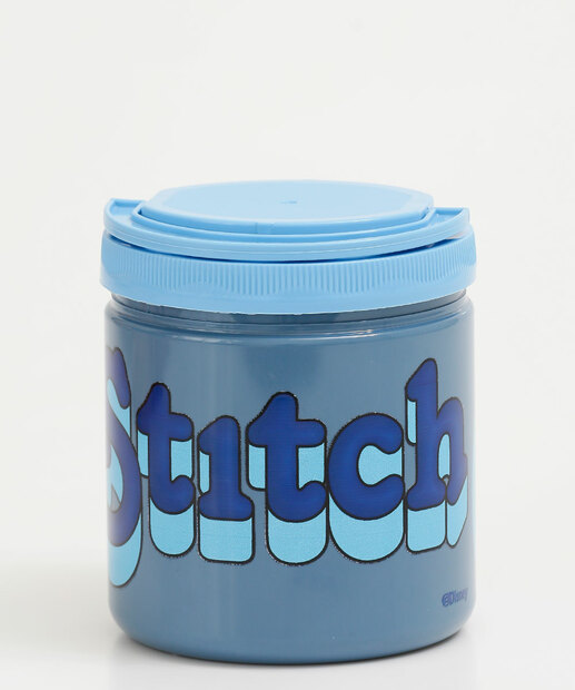 Pote Com Tampa Organizador Stitch Disney 1000ML