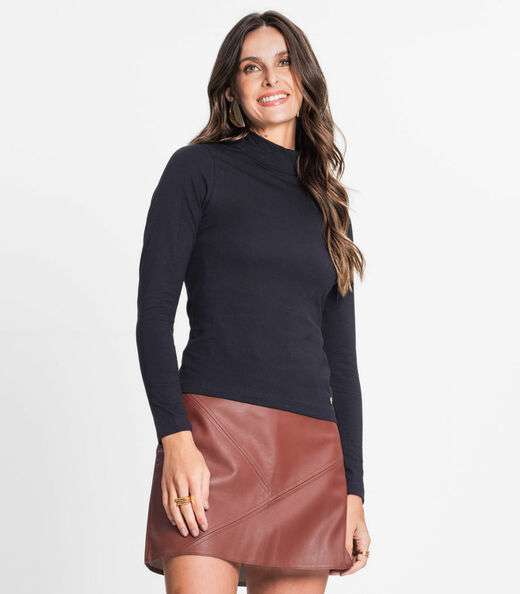 Image_Blusa Feminina Gola Alta Rovitex Preto