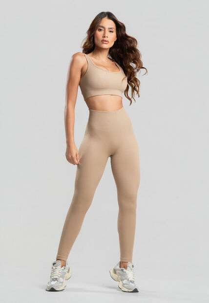 Image_Conjunto Fitness Calça e Top Sem Costura Bege Salvatore