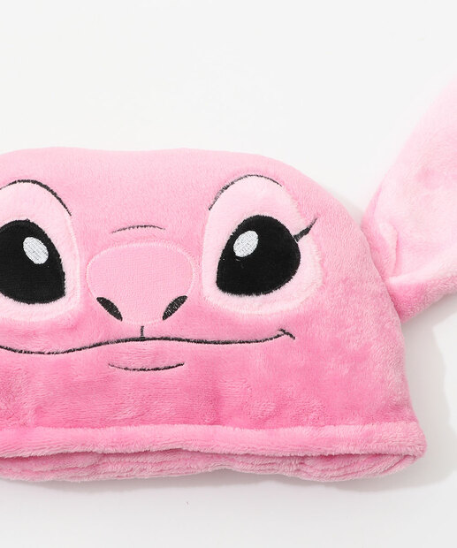 Manta Infantil Stitch Capuz Disney Rosa