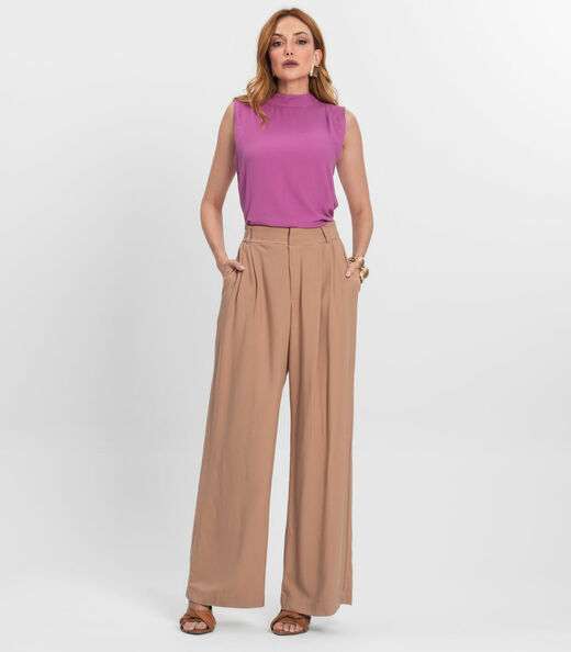 Image_Calça Pantalona Feminina Endless Marrom