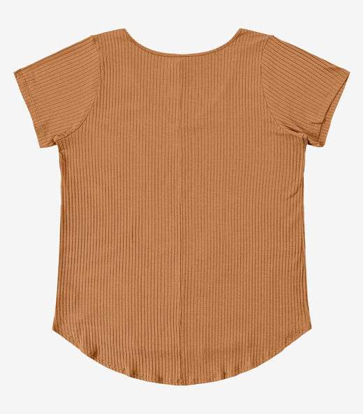 Blusa Feminina Plus Size da Infinita Cor Bege