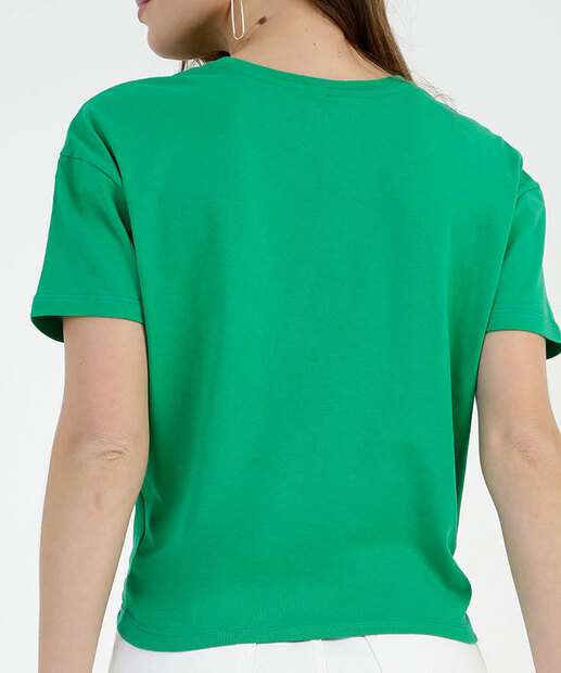 Blusa Feminina Nó Manga Curta Marisa
