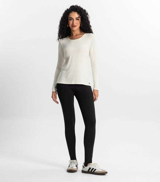 Blusa Feminina Manga Longa Rovitex Bege