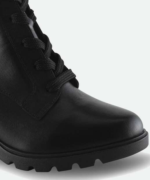 Coturno Feminino Salto Grosso Tratorado Via Uno   