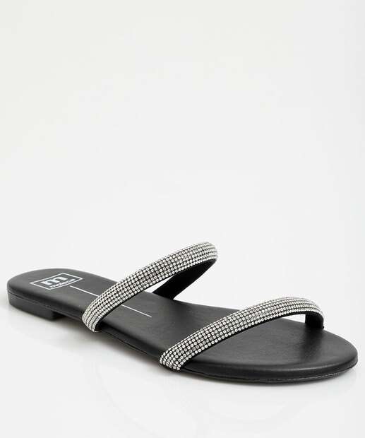 Image_Rasteirinha Feminina Tiras Strass Moleca Preto