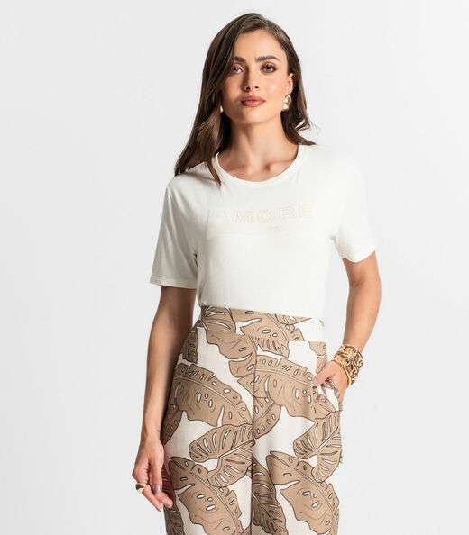 Image_Blusa Feminina Manga Curta Endless Bege