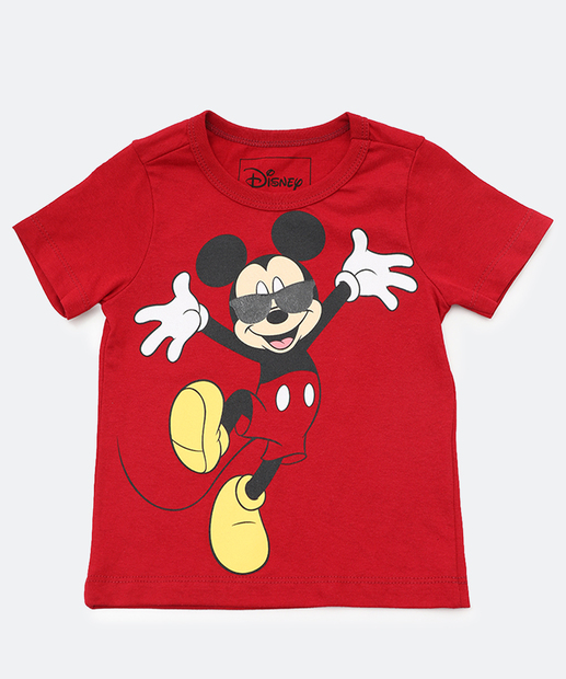 Conjunto Infantil Mickey Disney Tam 1 a 3 Vermelho